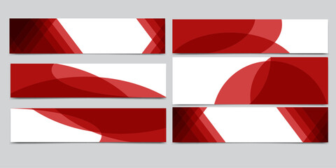 Wall Mural - divider header for app, banners or posters. set of template dividers shapes for website. curve lines