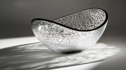 Poster - Elegant Cracked Glass Bowl Art Piece