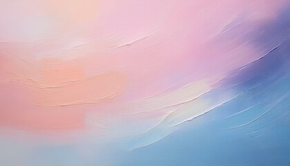Aufkleber - Abstract pastel oil paint with soft texture on canvas background with copy space.