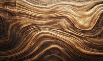 Wall Mural - Wavy wood grain with light and dark contrast.