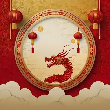 Happy chinese new year festival greeting card background