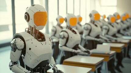 Poster - Robots learning classroom future technology education