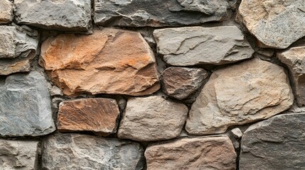 Poster - Weathered Stone Wall Textured Background with Rough Natural Rock Surfaces  Vintage Grungy Masonry Stonework with Aged Cracks and Erosion Patterns  Rustic Industrial Architectural Design Element