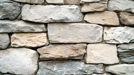 Poster - Weathered and Aged Stone Wall Texture Background with Rustic Vintage and Grungy Architectural Design Elements  Natural Earthy and Minimalist Masonry Building Material Pattern