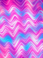 Poster - abstract pink and blue wavy lines background with depth of field.