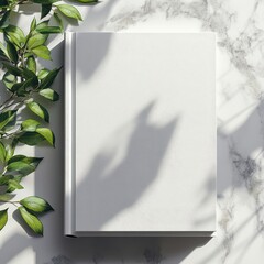 Wall Mural - Blank white Hardcover Book cover mockup, front and back side view, isolated on transparent background, 3D rendering