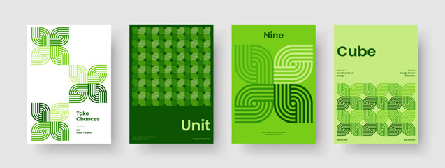 Wall Mural - geometric flyer layout. isolated report template. abstract business presentation design. poster. bac