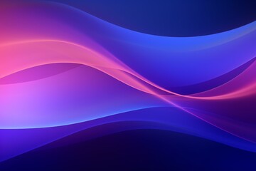 Wall Mural - Pink and blue waves flowing seamlessly create a dynamic and vibrant abstract background, perfect for modern and futuristic designs