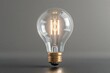© Nurul - Lightbulb glowing with filament in clear glass bulb
