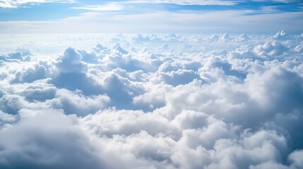 Poster - Peaceful Horizon with Expansive Sky and Gentle Clouds : Generative AI