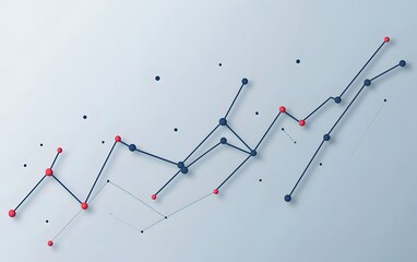 Poster - A dynamic graph representation illustrating growth and analytics