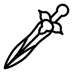 Poster - Sword Vector Design Icon Style