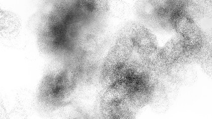 Aufkleber - Gritty sand noise overlay, vintage grunge pattern on grainy background. PNG with grunge texture, distressed black and transparent background.