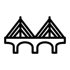 Canvas Print - Elven Bridge Vector Design Icon Style