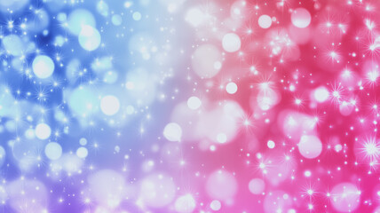 Poster - Dreamy bokeh background in shades of pink and blue, perfect for adding a magical touch to your projects 