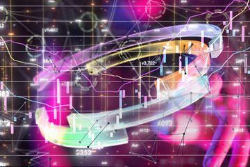 Poster - Futuristic wave, Futuristic data stream