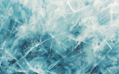 closeup of glacier texture, slowly moving floating big ice piece in cold antarctica or norway, drone