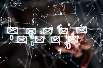 Poster - mail communication support contact concept service