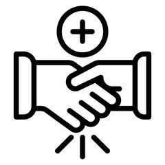 Wall Mural - Handshake Vector Design Icon Style