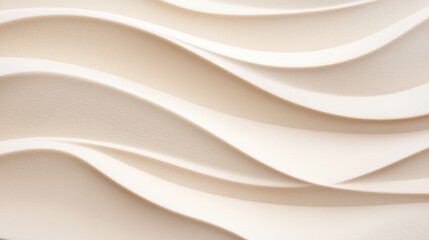 Wall Mural - Textured waves in soft beige tones