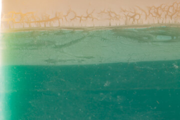 Poster - Abstract Green and Beige Soap Bar Texture