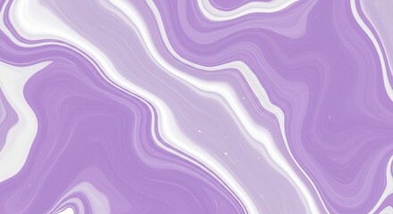 Poster - Lavender Swirl Abstract: A captivating abstract image featuring a mesmerizing blend of lavender and white, creating a fluid, marbled effect.