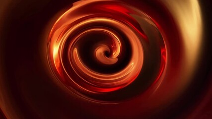 Fototapete - Dynamic swirling patterns in rich red and orange shades create an abstract look. This glossy design captivates with its smooth transitions and vivid colors, evoking a sense of movement.