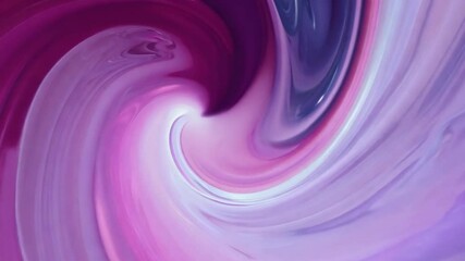 Fototapete - A mesmerizing swirl of glossy textures flows smoothly in vibrant tones of purple and blue, creating an abstract representation that captivates the viewers attention and imagination.