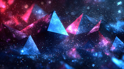 Poster - Colorful cosmic background featuring stars and nebulas in deep space scenery