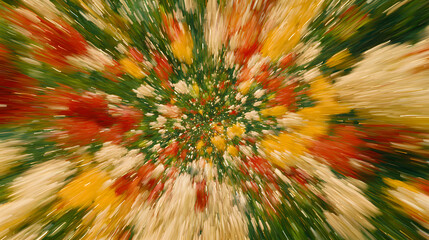 Aufkleber - Colorful abstract background featuring a large explosion of vibrant hues and shapes creating a dynamic visual experience