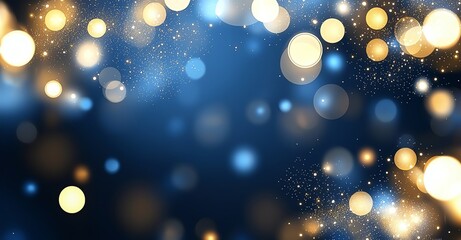 Poster - A mesmerizing backdrop featuring abstract bokeh lights in various colors, creating an enchanting atmosphere perfect for designs and festive themes.