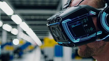 Poster - Innovative virtual reality headset enhances user experience in technology showcase event