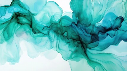 Wall Mural - abstract blue and white liquid flow