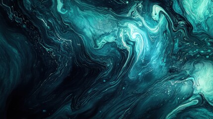 Wall Mural - abstract blue and white liquid flow