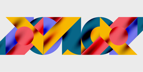 Wall Mural - Vibrant abstract background circles with smooth gradients, creating a dynamic and modern design. Ideal for creative, tech, or contemporary-themed projects