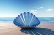 © Mykola - Nature's Treasure: Large Open Clam Shell in the Ocean - Beautiful Summer Background