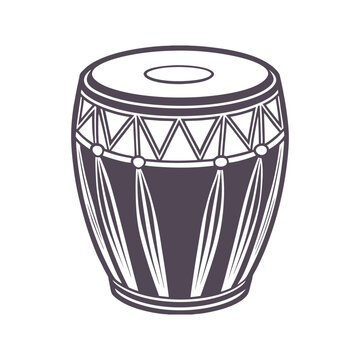 Conga Drum Silhouette Vector Design