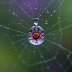 spider and web