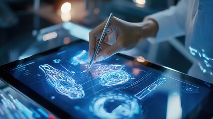 Poster - Futuristic Holographic Digital Interface for Technology Research and Innovation