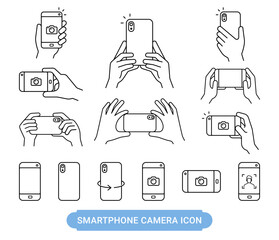Wall Mural - smartphone camera icon