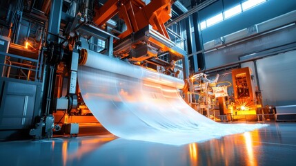 Poster - Dynamic Industrial Automation Robotic Metalworking in a Futuristic Factory