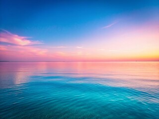 Wall Mural - Serene Minimalist Seascape: Calm Ocean Horizon at Daybreak