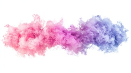 Poster - Abstract Cloudy Gradient Background in Soft Pink and Purple Hues