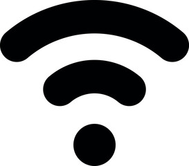 Fototapete - Wifi icon set. Wireless internet signal icon symbol , Web network connection logo sign for internet access. Vector illustration