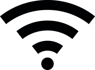 Fototapete - Wifi icon set. Wireless internet signal icon symbol , Web network connection logo sign for internet access. Vector illustration