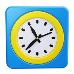 Poster - Clock 3d render icons