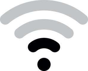 Fototapete - Wifi icon set. Wireless internet signal icon symbol , Web network connection logo sign for internet access. Vector illustration