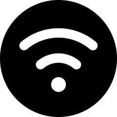 Fototapete - wireless and wifi icon signal symbol for internet access, internet connection vector icon