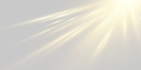 Fototapete - Vector transparent sunlight special lens flash light effect.front sun lens flash. Vector blur in the light of radiance. Element of decor.