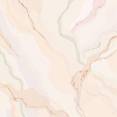 Wall Mural - a pastel background with subtle marble patterns in muted peach, pale lilac, and pastel green for a l